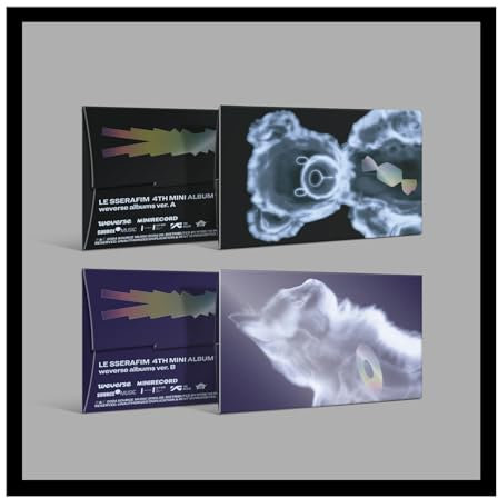 LE SSERAFIM Crazy 4th Mini Album Weverse Albums B Version Outbox+1p QR Card+4p PhotoCard A+5p PhotoCArd B+1ea User Guide+Tracking Sealed Le Seraphim LSFM