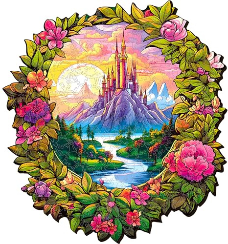ESC WELT Holzpuzzle Magischer Wald 200 Teile - Anspruchsvolles Denkspiel für Kinder & Erwachsene - Umweltfreundliches & Unterhaltsames Lernspielzeug - Herausforderndes Spiel - Denkspiel aus Holz