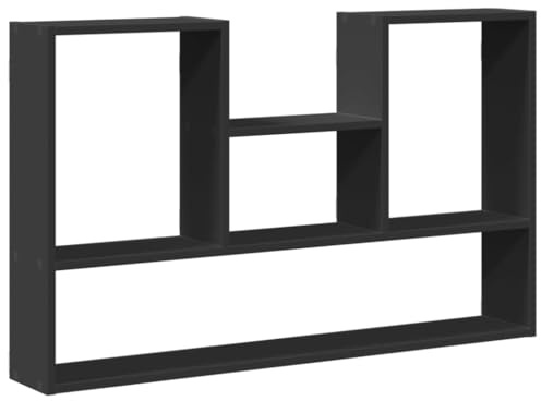 vidaXL Wandregal Schwarz 99x15x60 cm Holzwerkstoff