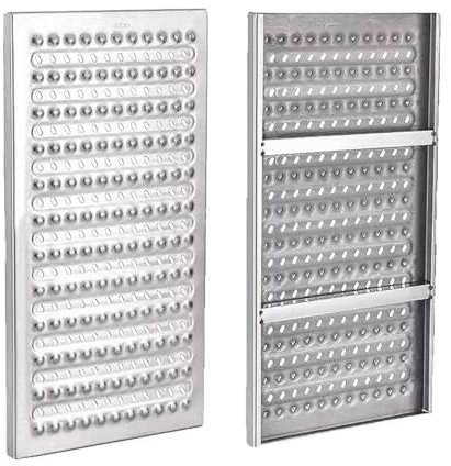 Rejilla de desagüe de acero inoxidable 304 para exteriores, ranura larga, para acera, entrada, piscina, jardín, 35 x 58 cm
