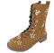 Generisch Lack Stiefeletten Damen Gothic Plateau Boots Gummi Stiefeletten Elegant Wildleder Wildleder Halbstiefel 38