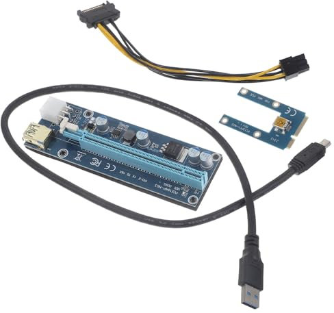 PHENOFICE External Gpu Graphics Card for Laptop Pcie Adapter Mini Pci-e to Pci-e with Usb Cable for Gaming and Multimedia Expansion