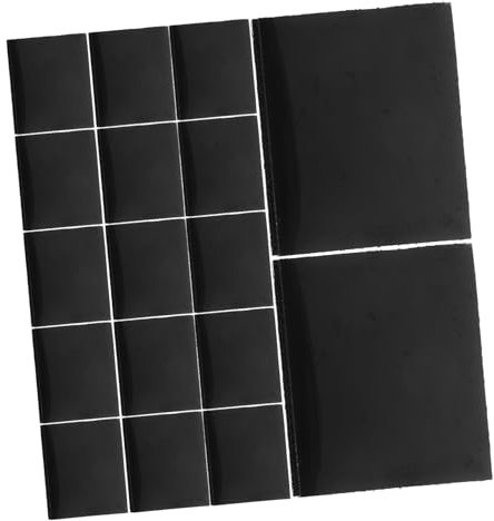 SOLUSTRE 20st Auto Bodenmatte Dual-Lock-Verschluss Befestigungsstreifen Doppelseitiges Klettband Klettstreifen Mit Klebstoff Hochleistungsklebeband -Patches Black Nylon