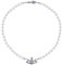 Yoimckay Collana di perle Saturno, donna pianeta perla collana girocollo accessori collana di perle pianeta per Natale, compleanno, regali di compleanno per amici, moglie, mamma, Zinco