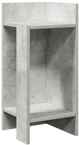 vidaXL Beistelltisch mit Ablage Betongrau 25,5x27x60 cm