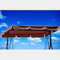 VWACBOAW Hollywoodschaukel Dachbezug, Ersatzdach Hollywoodschaukel 210 * 145cm, Wasserdicht, Winddicht, Reißfest, Polyestertuch, Anti-UV, Staubdicht. (250 * 190cm,Braun)
