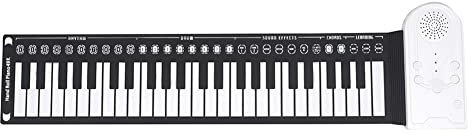 NONDK 49-Key Portable Folding Hand Piano Electronic Piano Beginner Keyboard Instrument