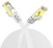 YesTXR Câble LAN 10 m, câble Ethernet Cat 8 40 Gbps 2000 MHz S/FTP RJ45 haute vitesse pour routeur, modem TV, commutateur, ordinateur portable