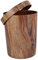 OUNONA basura para papelera dormitorio contenedor oscuro largo papeleras de cocina simple rústico papelera antigua baños Escritorio papelera de oficina papelera con tapa abdominales Café