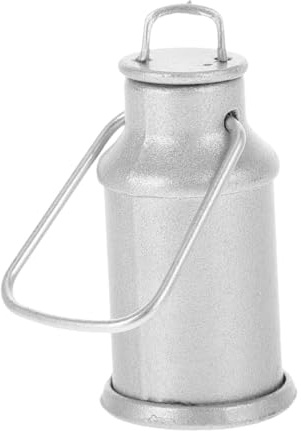 ibasenice Pot à Lait Miniature Métal Mini Pot de Lait pour Maison de Poupée Accessoire de Décoration pour Collection de Miniatures