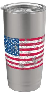 USA Flag Stainless Steel Insulated Tumbler