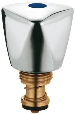 GROHE Eggemann ABS Crown Handle - Oberteil 1/2 (Original Ersatzteil, Langlebig, Robust, Herstellergarantie: 5 Jahre), Chrom, 41819000