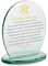 Dicksons 50 aniversario de boda amarillo 6 x 6,5 cm placa superior de cristal