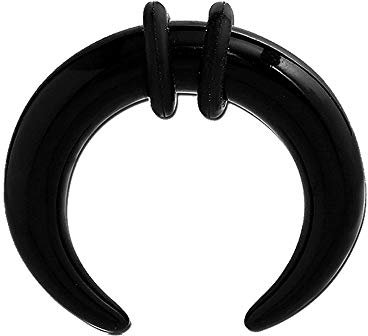 eeddoo Dehner Piercing Dehnschnecke Acryl Schwarz 4 mm
