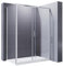 ELEGANT 1000 x 800mm Sliding Shower Enclosure 8mm Easy Clean Glass Shower Cubicle Door with Shower Tray + Side Panel