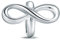 CHAMOON Charm-Anhänger Limitless Unendlichkeit 925 Sterling Silber 11001