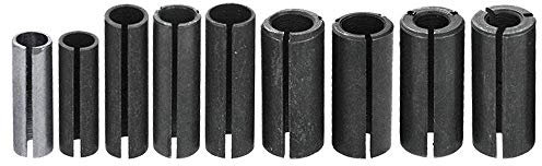 Gasea Set of 9 Sizes Steel CNC Router Collet Chuck Replacement Driver Adapter Converter Tool for Woodworking Engraving Machine Tool