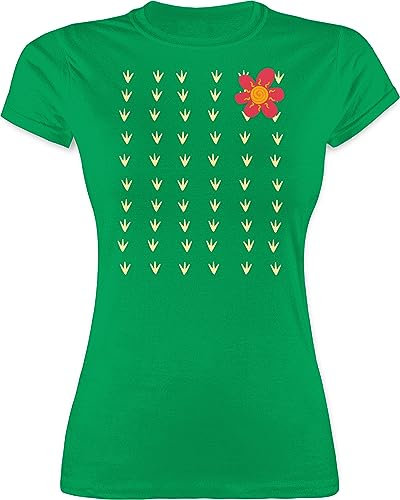 Shirt Damen - & Fasching - Kaktus Karneval Kostüm - M - Grün - Tshirt Faschings-t-Shirt Faschings Funshirts für Frauen t Karnevals t- Shirts fassenacht t-Shirts karnevalsshirts Fastnacht Tshirts