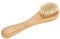 Cepillo facial, mango de madera Cepillo de limpieza facial manual, cepillo de limpieza facial de madera, peeling suave para la cara y piel sensible para la limpieza y exfoliación con masajes