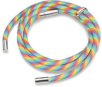 Artwizz HangOn Band - Umhängeband für HangOn Case, Handyketten & Hüllen mit Schlaufen - Verstellbares Ersatzband, 150 cm Länge - Fancy Rainbow
