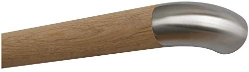 Montagefertiger Roble Pasamano Barandilla No Se Trata Tubo Fino Pulido Ø 42mm con Bearbeiteten Extremos sin Soporte - Acero Inox Arco, 1300 mm / 130 cm / 1,3 m