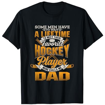 Mein Lieblings-Hockeyspieler nennt mich Papa - Hockey Dad T-Shirt