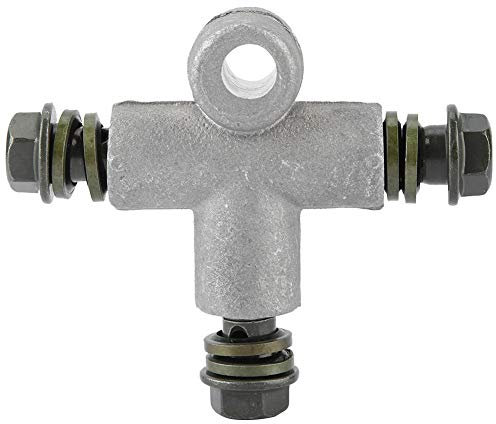 Motorrad 3-Wege-Adapter hydraulischer ATV-Bremsölschlauchadapter 10 mm Rohrkupplung T-Stück Eisen hochwertig kompatibel für Motorrad ATV Dirt Bike