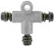 Motorrad 3-Wege-Adapter, hydraulischer ATV-Bremsölschlauchadapter, Rohrkupplungs-T-Stück 10 mm