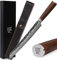 YOUSUNLONG Couteau Sujihiki 280mm - Pro couteau à découper en - acier damas japonais - Walnt avec cuir avec boîte-cadeau