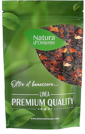 NATURA D'ORIENTE | Infuso Ciliegia e Mirtillo 100g | Naturale 100% Senza conservanti