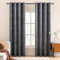 MIULEE Samtvorhang Grau Verdunkelungsvorhang Ösen 2er Set B 140 x H 145cm,Vorhang Blickdicht Vorhänge Samt mit Goldfolie Muster für Deko Schlafzimmer Wohnzimmer Wärmeisolierende Velvet Curtains