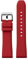 Stailer Uhrenarmband 22mm rot, aus hypoallergenes Fluorelastomer, Ersatzarmband in 22 mm, Rubber Armband mit Edelstahl Metall Schließe für Herren und Damen