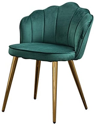 KAWOLA Esszimmer Stuhl Sally - Moderne Esszimmermöbel, Schreibtisch und Schminktisch Stuhl, Velvet Gepolstert Mit Gold Fuß