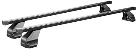 Menabo Stahl Gepäckträger Dachträger kompatibel mit Nissan X-Trail T32 2013-2017 Schwarz
