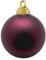 Deco Woerner Dunkelrote, Matte Weihnachtskugeln aus schwer entflammbarem Kunststoff, 8 cm Ø - 12 Stück