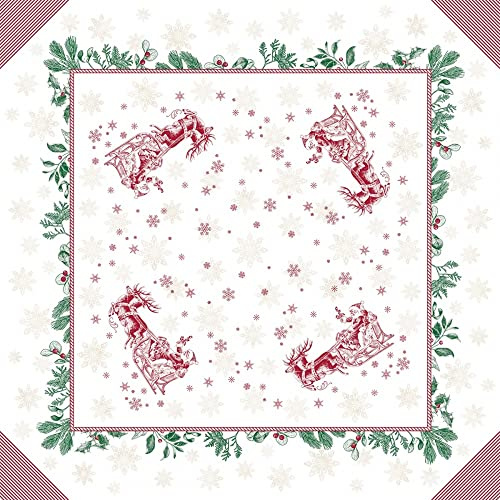 Mank Tischdecken aus Airlaid Mitteldecken 80 x 80 cm Einmal-Tischdecke für Gastronomie und Feiern 20 Stück Tiemen Weihnachten