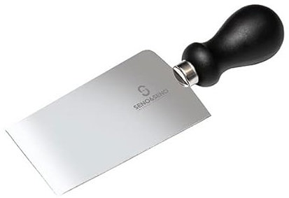 SENO & SENO Coltello da Formaggio | Lama in Acciaio Fabbricato in Italia con Processo Tradizionale | Manico in Propilene atossico (Grana Veneto Quadro, cm.17)