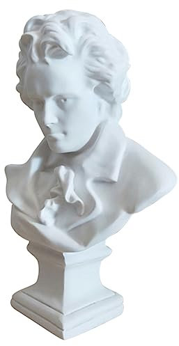 Warmhm Resin Portrait Sculpture Art Decor Bust Resin Handicraft for Living Home Decorations Character Sculpture Sketch Decor