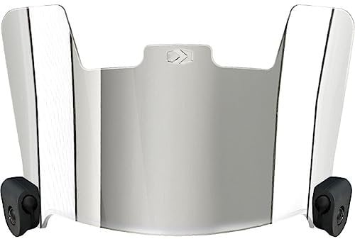 SLEEFS Fußballvisier für Helm, getöntes Profi-Fußballvisier, Gesichts- und Augenschutz, passend für Jugend- und Erwachsenenhelme, inklusive Schnellvisier-Clips für einfache Installation