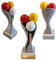 eberin · Billard Pokal · Karambolage-Billard Trophäe · Billard Wanderpokal · Billardbälle mit Queue · Billard Pokal mit Wunschtext · Größe 18 cm