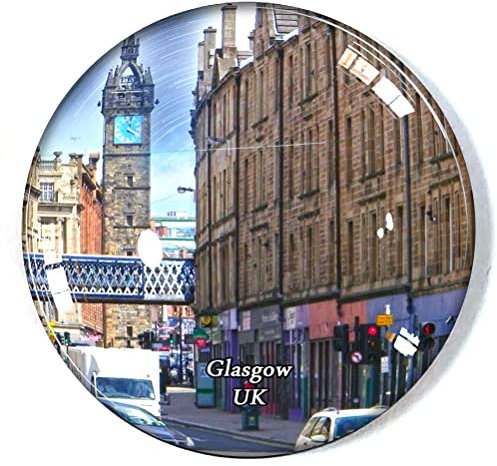 Glasgow UK Kühlschrankmagnet Kühlschrank Gefrierschrank Magnet Souvenir Dekoration Magnet Aufkleber Glas Handwerk