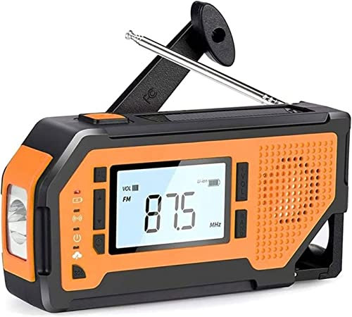 CAFFIA Digital Radio Internet Wifi,Emergency Radio Weather Alert Radio Solar Hand Crank Radio AM/FM/NOAA Weather Radio