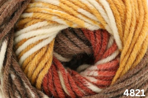 King Cole Nordic Chunky Knitting Yarn Self Patterning Fair Isle Wool 1 x 150g (Gudrun 4821)