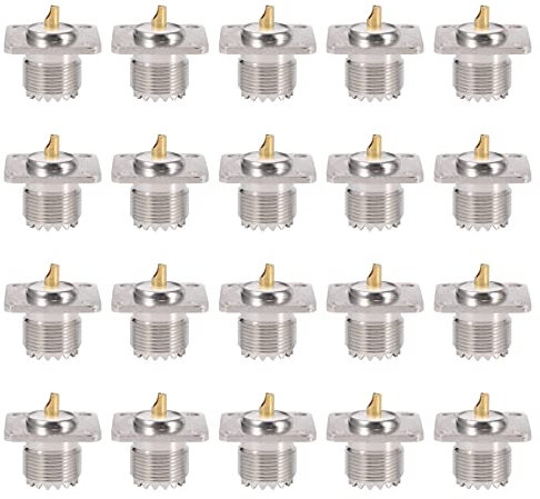 Vorfaove 20 x UHF SO-239 Lötkelch Koax-Stecker für Ham Radio