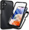 Samsung Galaxy A05S Case with Built-in Screen Protector, 360 Full Body Protective Cover Heavy Duty Anti-Scratch Shockproof Slim Silicone Bumper Clear Phone Case for Samsung Galaxy A05S, Black