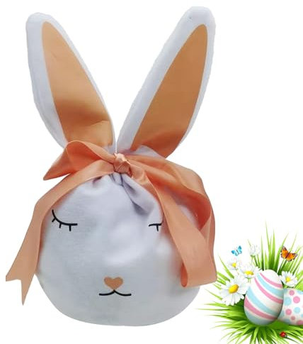 Aizuoni Osterhasen-Geschenktüten | Filz-Plätzchen-Snack-Einkaufstasche mit Hasenohren – Osterdekoration, Partytüten für Süßigkeiten, Schmuck, Partygeschenke, Ostereier, Kinder, Jungen und Mädchen