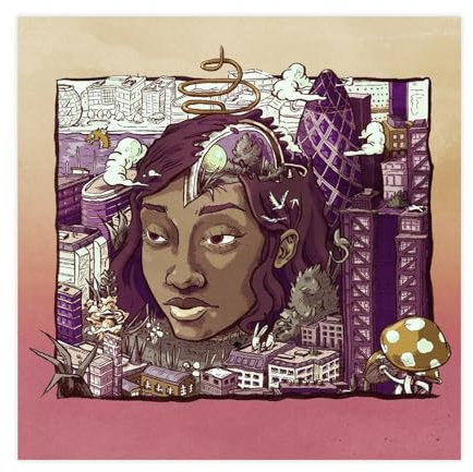 NTRECS Little Simz Poster Stillness im Wunderland, Albumcover, Leinwandposter, Schlafzimmer-Dekor, Sportlandschaft, Büro, Raumdekoration, Geschenk, ungerahmt, 70 x 70 cm