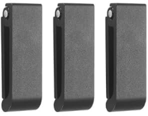 Moosono 4 Stück Faltbarer Wandhaken, 90° Faltbare Klapphaken, Kleiderhaken mit Schrauben, Wandhandtuchhaken für Küche Bad Wand - Schwarz