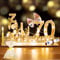 YSWOVUO 70. Geburtstag Frau Mann, Geldgeschenke Holz mit LED Lichterkette, Geschenk zum 70 Geburtstag Mann Frau, Geschenkideen zum 70 Geburtstag, Alles Gute