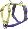Pelzin 4-in-1-Hundegeschirr, reflektierend, anpassbare Passform, kein Ziehen, Kontrolle von Brust, Nacken, Rücken oder zwei Punkten Befestigung, ideal für Hundetraining und Gehorsam,